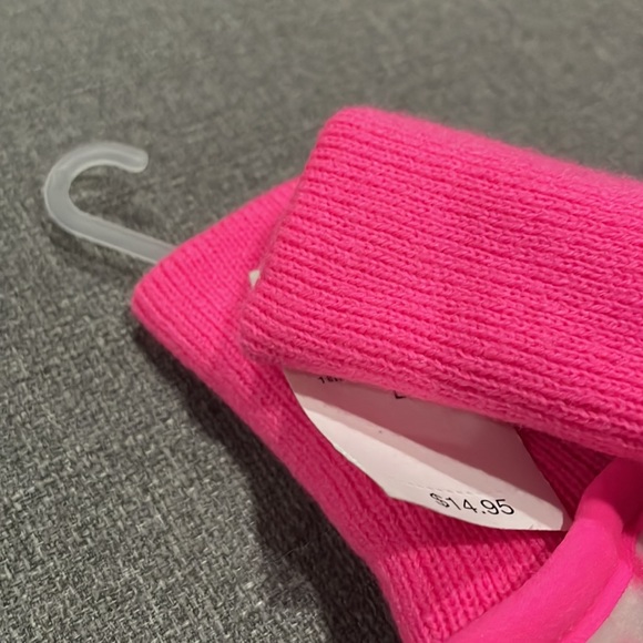 Gap Kids Hot Pink with White Polka-Dot Free Finger Mitten - Picture 7 of 7